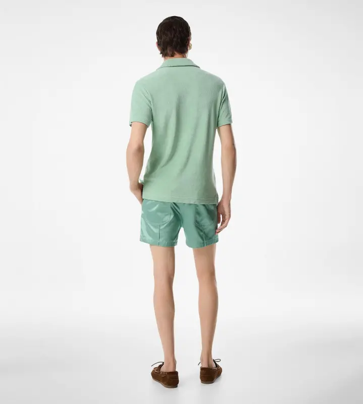 TOWELLING POLO PISTACHIO online